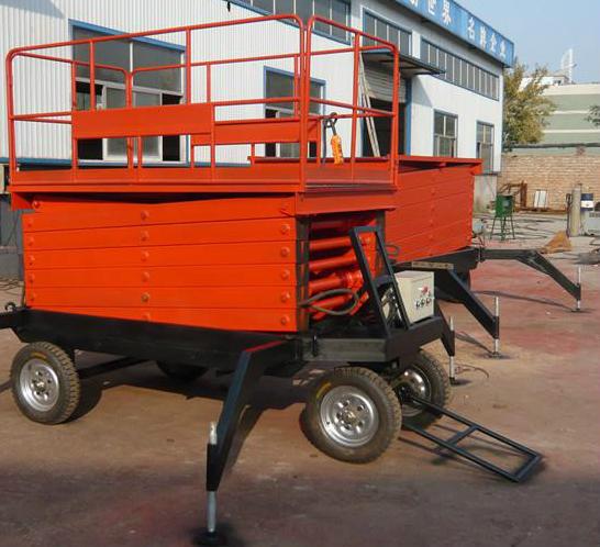 四輪移動剪叉式升降臺  四輪移動剪叉式升降臺