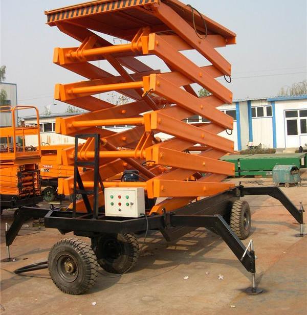 四輪移動剪叉式升降臺  四輪移動剪叉式升降臺